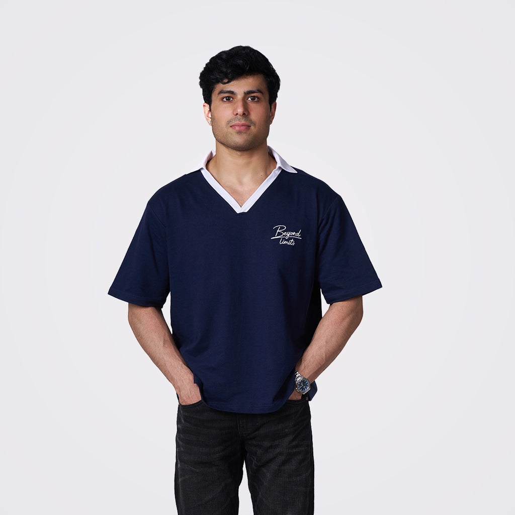 The Beyond Limits Navy Polo