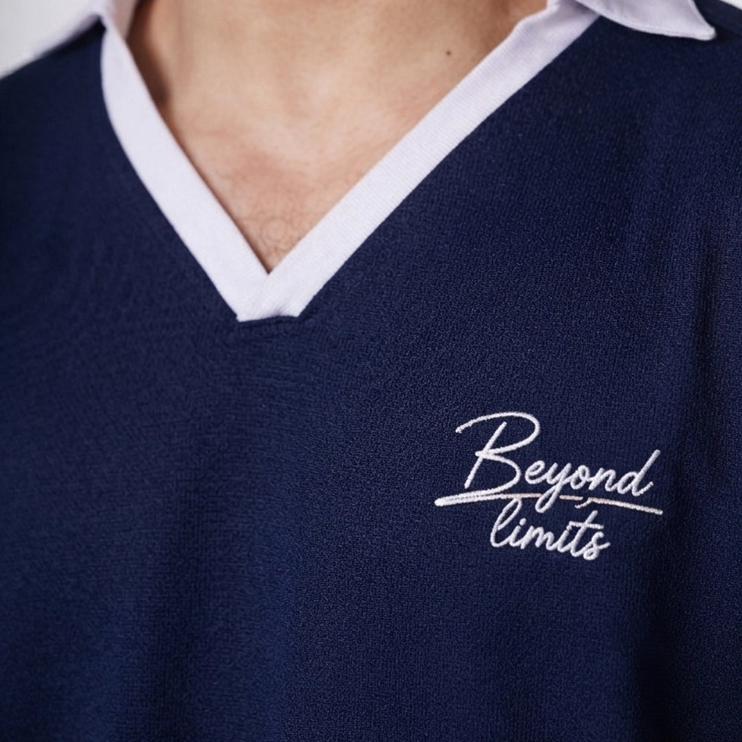 The Beyond Limits Navy Polo